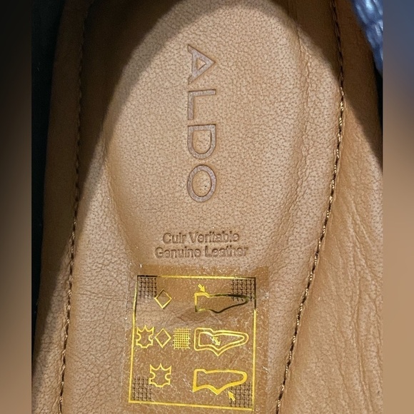 ALDO Davinch Lizard Embossed Loafer Driving Shoe Navy Blue Size 11…Normcore - Picture 9 of 16